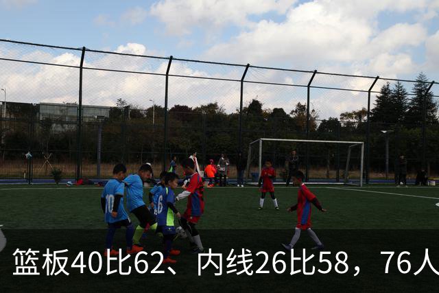 篮板40比62、内线26比58，76人三项被碾压仍赢球